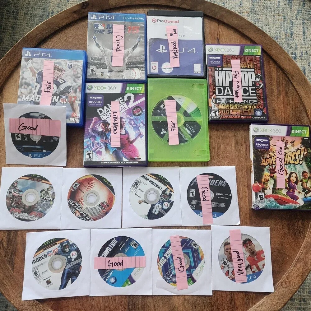 PS4 Xbox 360 Multi Brand Game Lot Madden 17 MLB 15 Destiny Kinect Sports Mix - Picture 2 of 3